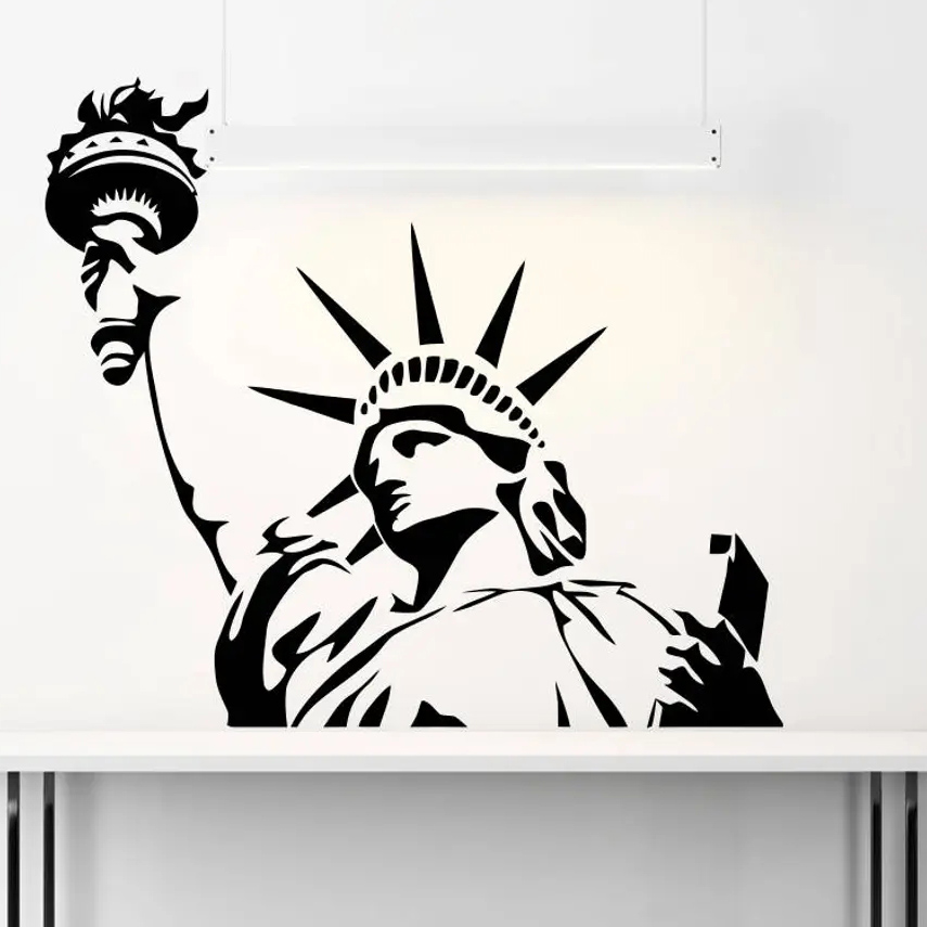 USA Statue of Liberty Wall Sti - Office Furniture Usa recension och pris