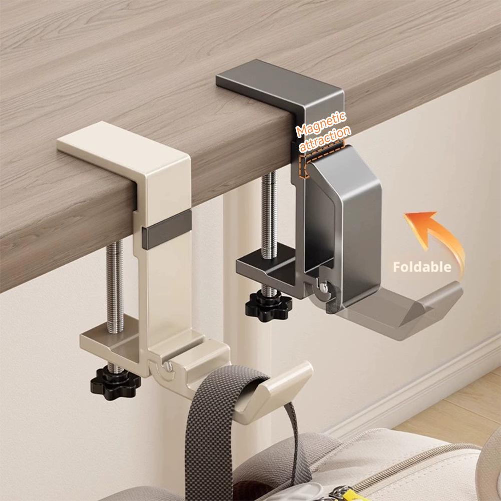 No Drill Foldable Desk Hook  C - Pegboard Office Organizer recension och pris